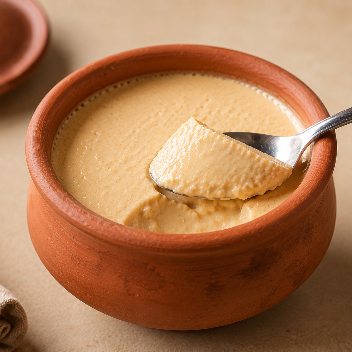 Mishti Doi — authentic Bengali sweet from Elache Desi Home Kitchen, freshly cooked and delivered in Nottingham