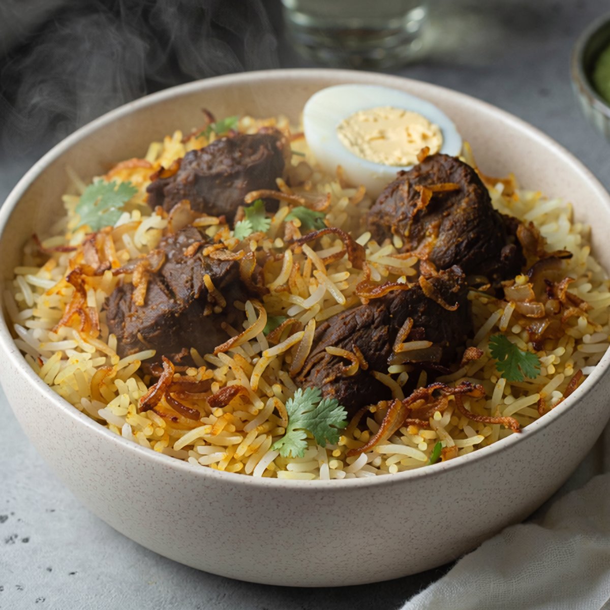 Mutton Biryani — authentic biryani from Elache Desi Home Kitchen, freshly cooked and delivered in Nottingham