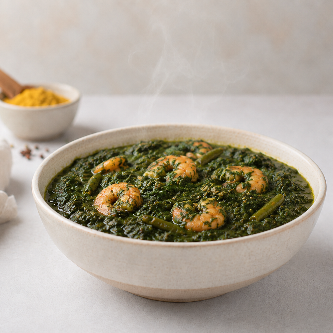 Saag Chingri